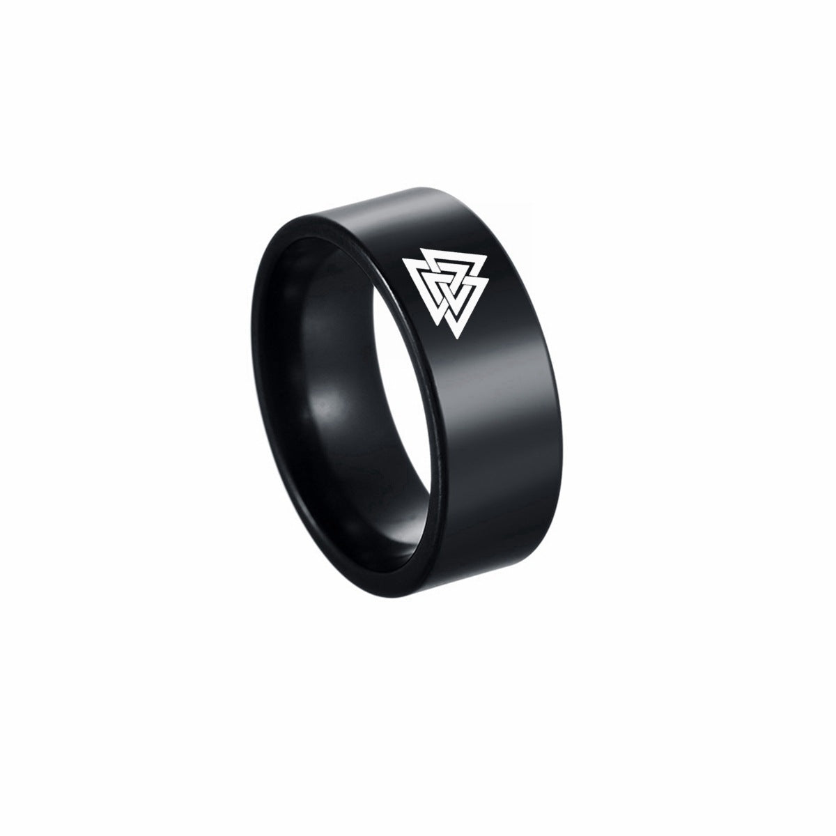 Planderful Collection Everyday Genie Stainless Steel Ring Celtic Knot Viking Rune Ring For Men Unisex Protection