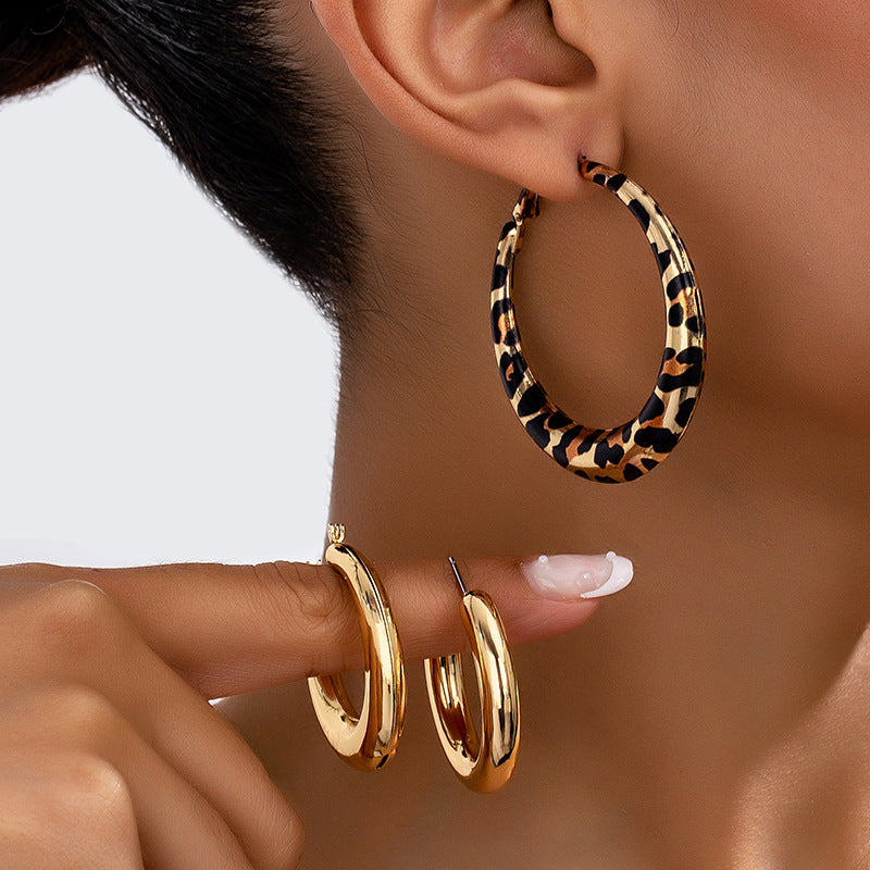 Planderful Vienna Verve Earrings – Fashionable Metal Geometric Design