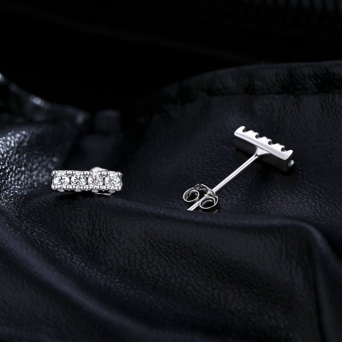 Planderful Moissanite Sparkling Earrings – Exquisite Light Luxury Design