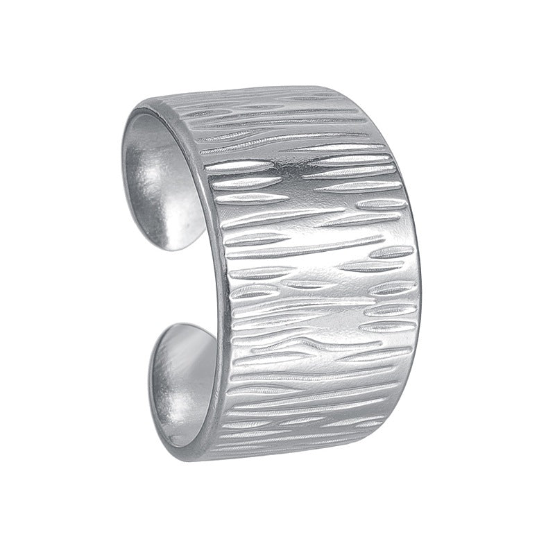 Planderful Everyday Genie Adjustable Geometric Ring Gold Plated Stainless Steel for Women and Men
