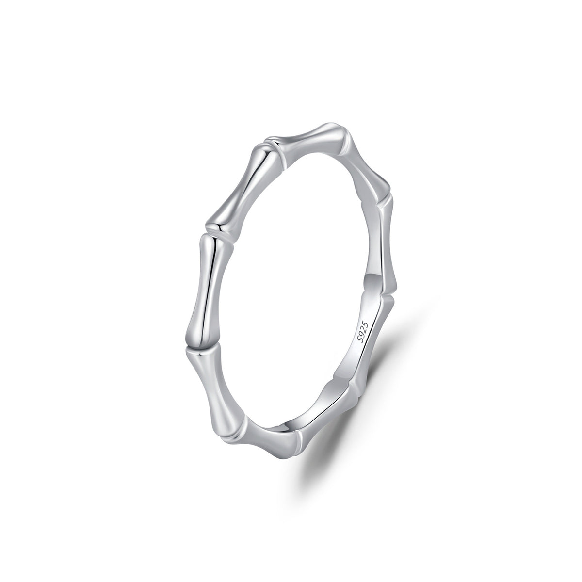 925 Sterling Silver Bamboo Ring