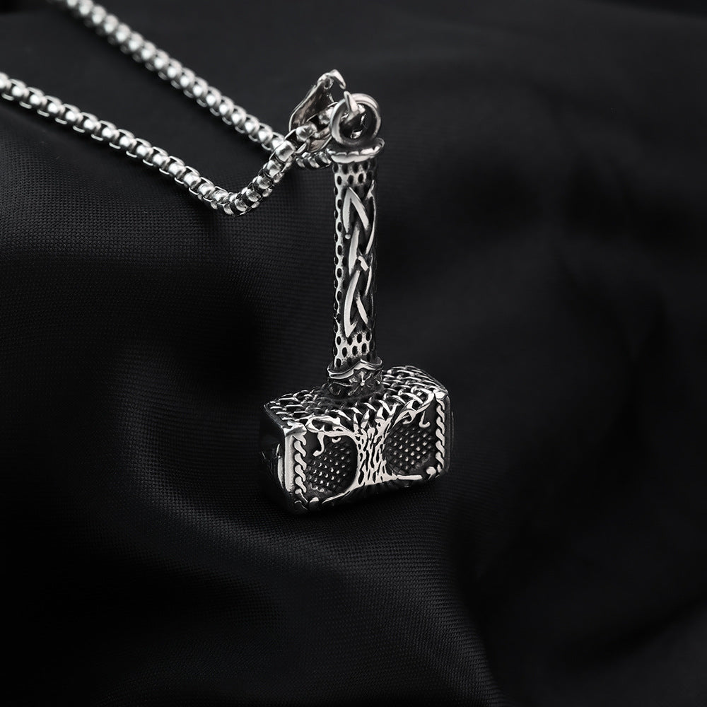 Hip-Hop European And American Neckwear Viking Hammer Pendant Necklace Wholesale