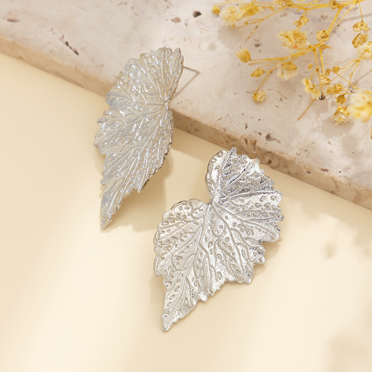 Planderful Vienna Verve Earrings – Exaggerated Ginkgo Biloba Design