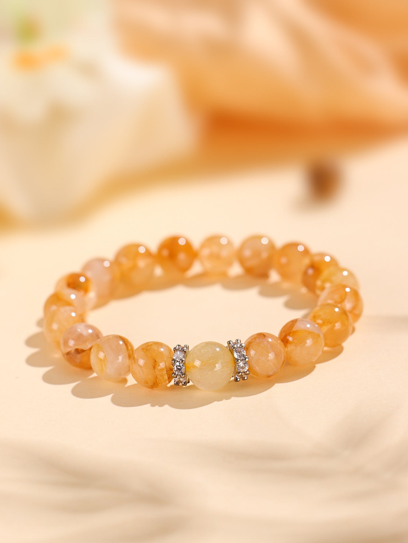 Planderful Fortune's Favor Crystal Bracelet – Luxurious Citrine and Pixiu Design