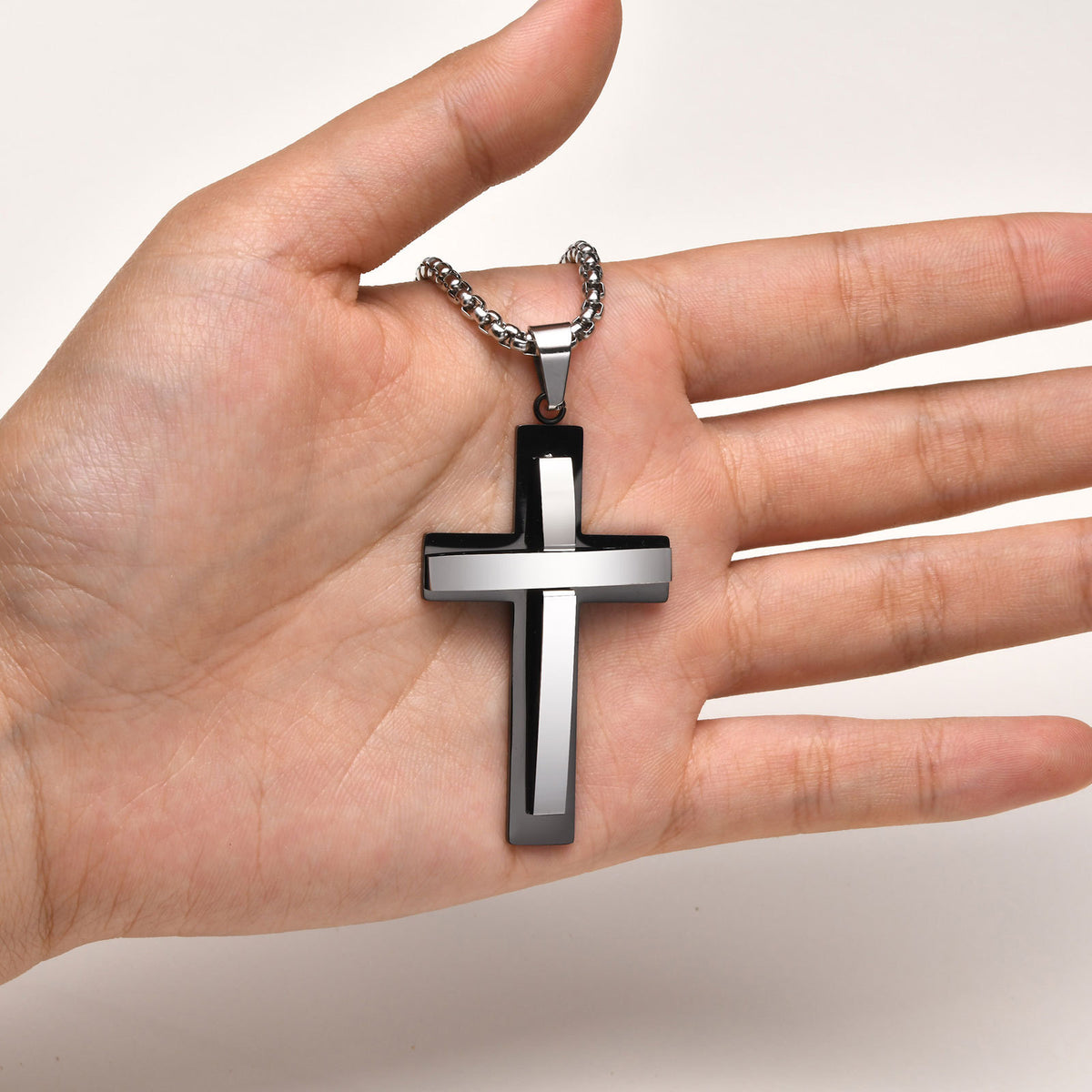 Cross Stainless Steel Necklace for Men