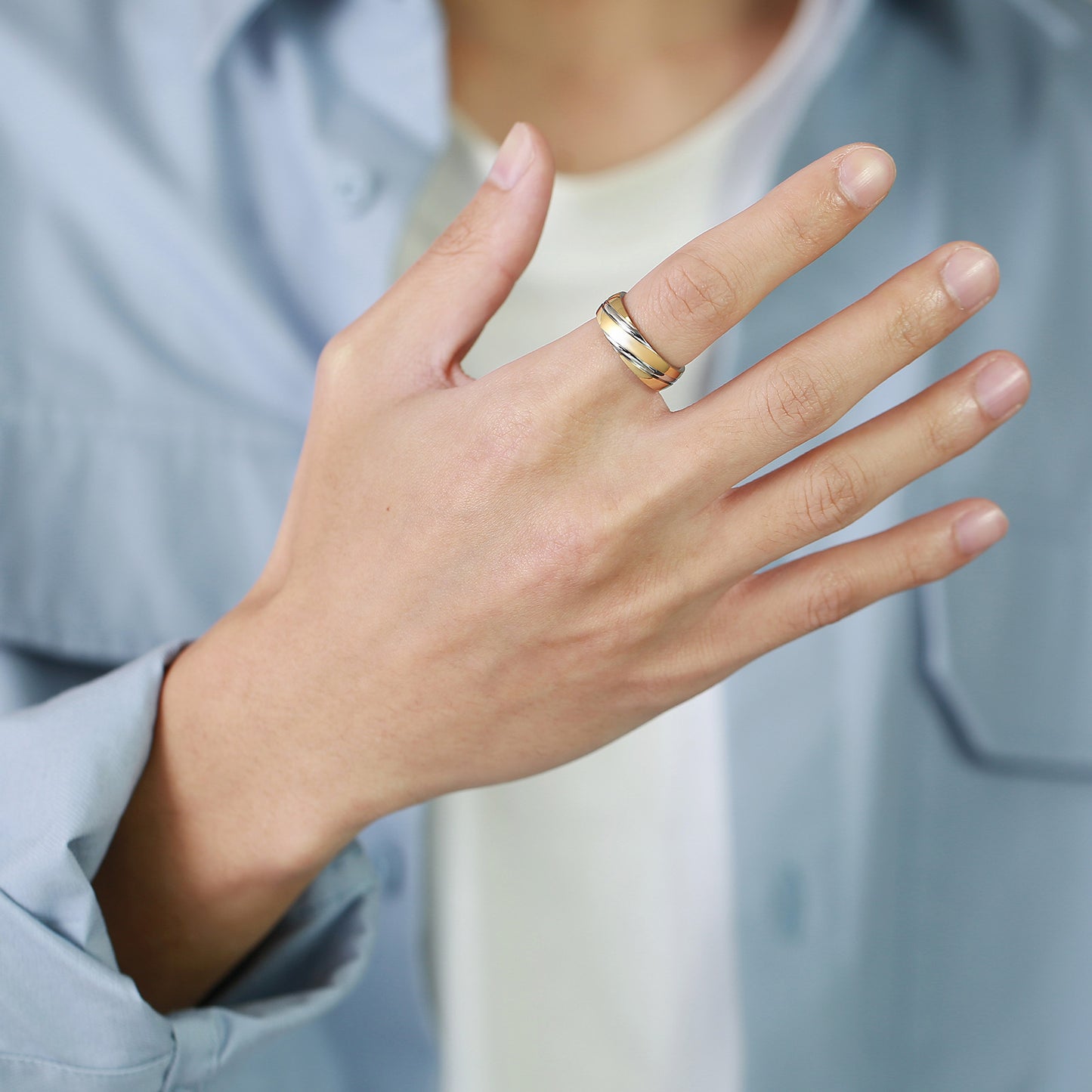 Men's Rings Titanium Steel Ring Stainless Steel Minimalist Style