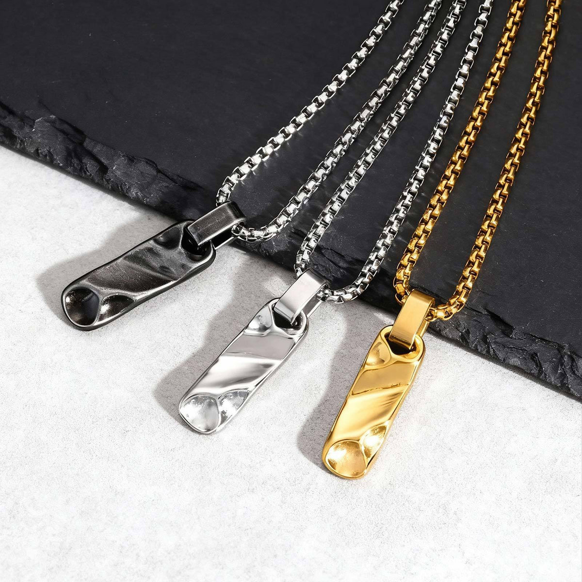 Geometric Stainless Steel Pendant Unisex