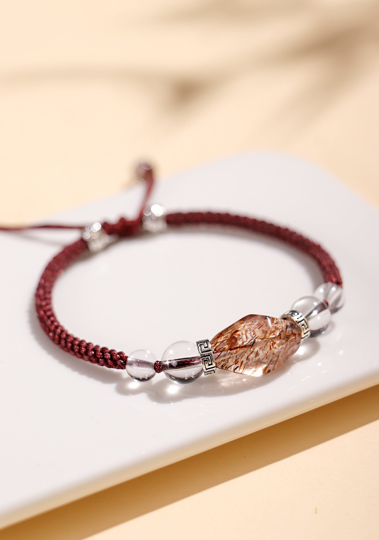 Planderful Fortune's Favor Bracelet – Elegant Hand-Woven Design with Crystals