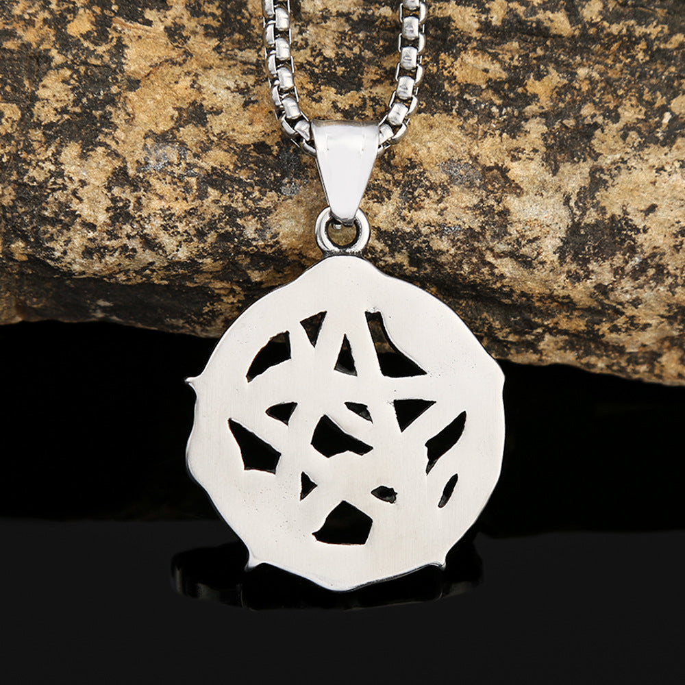 European And American Retro Five-Pointed Star Pendant Necklace