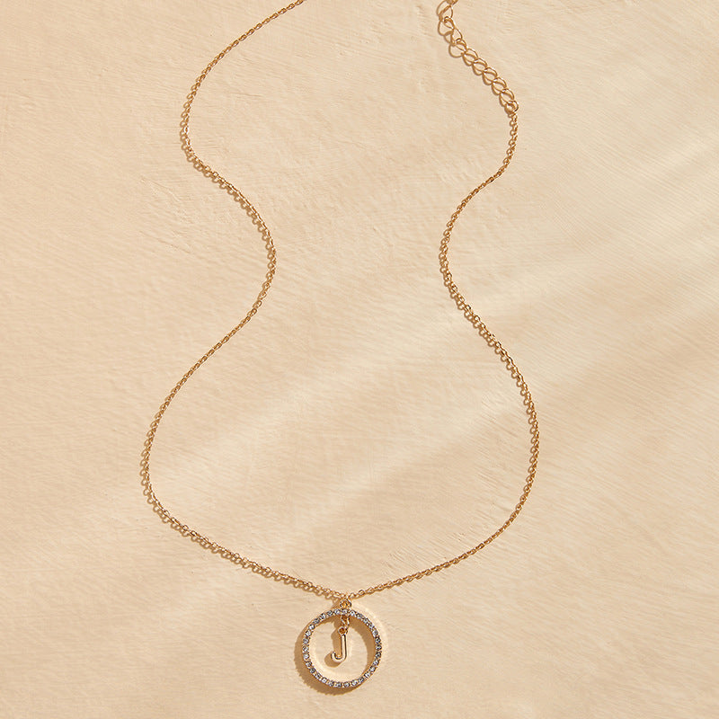Elegant Letter Necklace with a Touch of Vienna Glamour