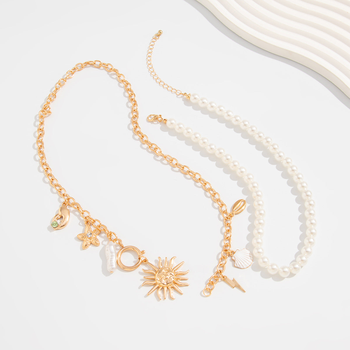 Planderful Vienna Verve Necklace – Elegant Multi-Layered Beach Design