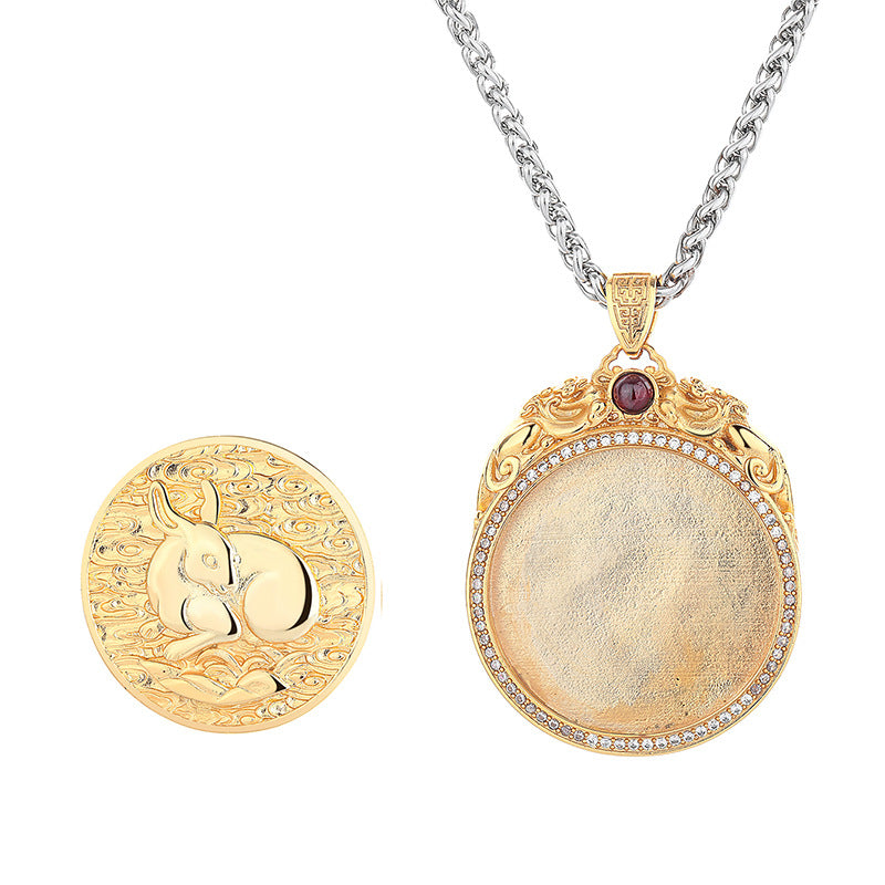 Steel Necklace - Elegant Unisex Buddha Natal Zodiac Pendant Perfect For Men And Women