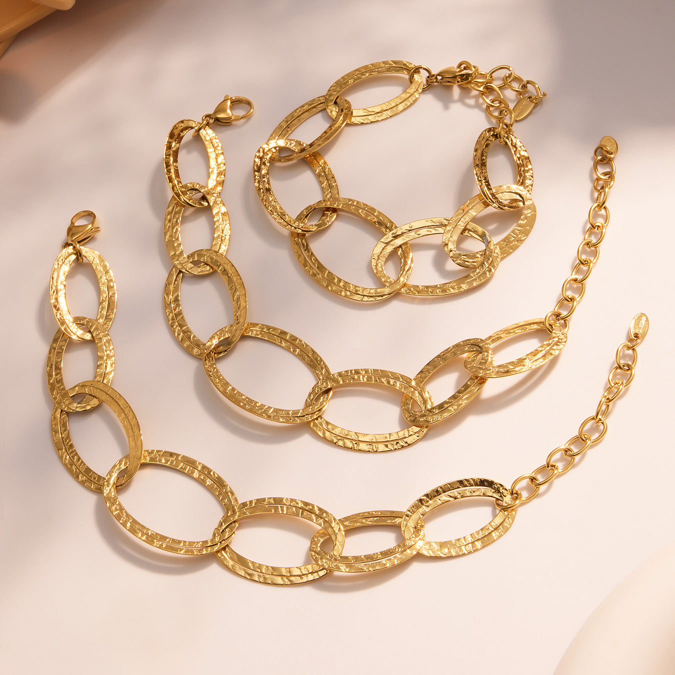 Planderful Hammer Bracelet Double Layer 18K Gold Plated Her