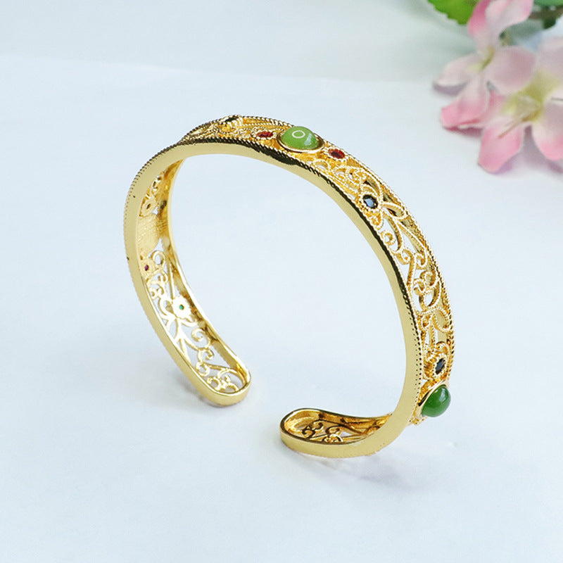 Hetian Jasper Open Bangle