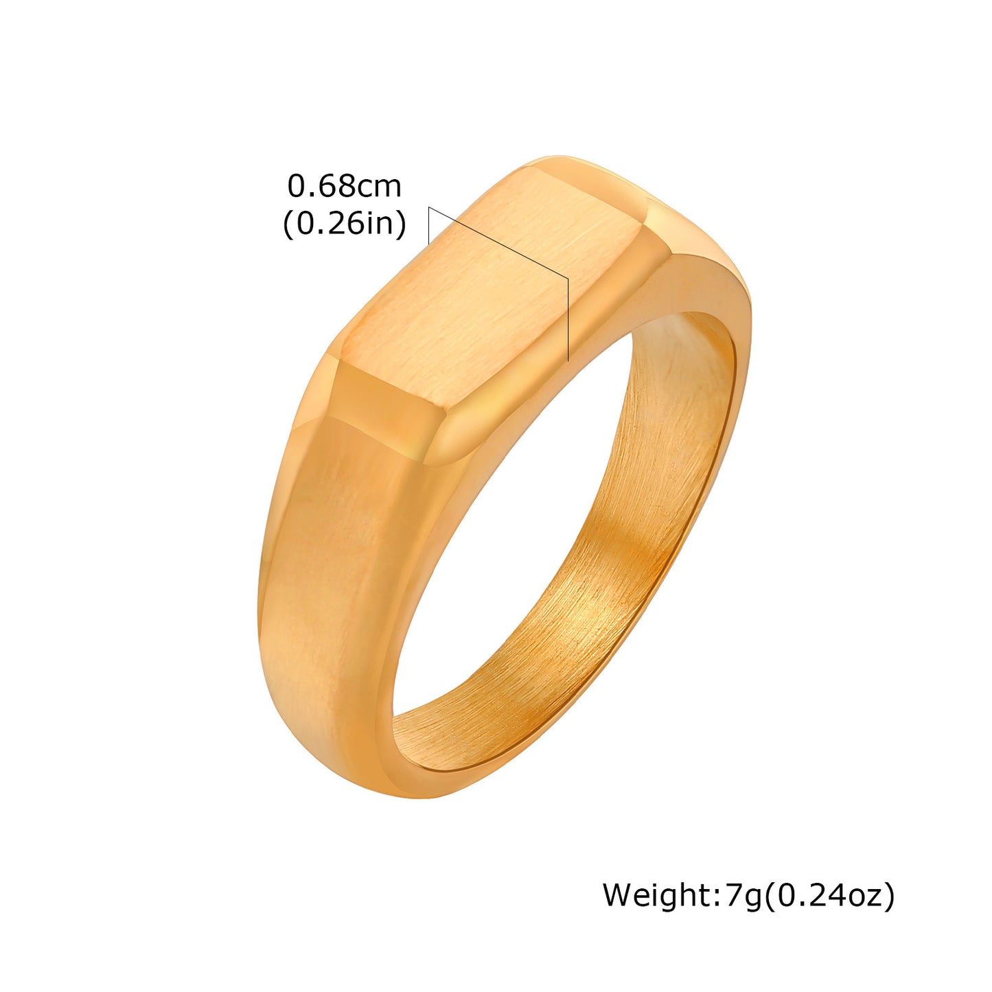 Planderful Eagle Ring 18K Gold Plated Stainless For Men