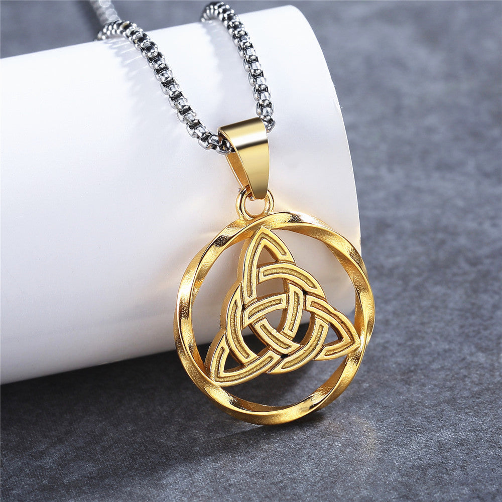 Personalized Retro Titanium Steel Pendant Unisex Protection Amulet By Planderful