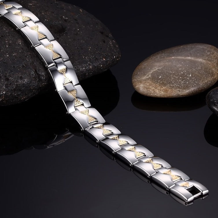 Simple Fashion Bracelet Jewelry Stainless Steel Magnet Bracelet