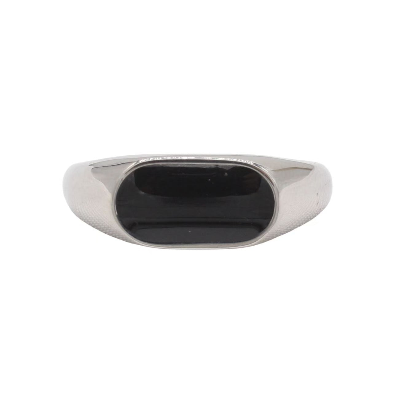 Planderful Jewelry Titanium Steel Ring With Epoxy Inlay INS Style For Everyday Wear