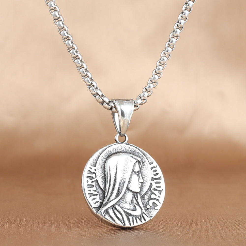 European And American Stainless Steel Pendant Necklace For Men