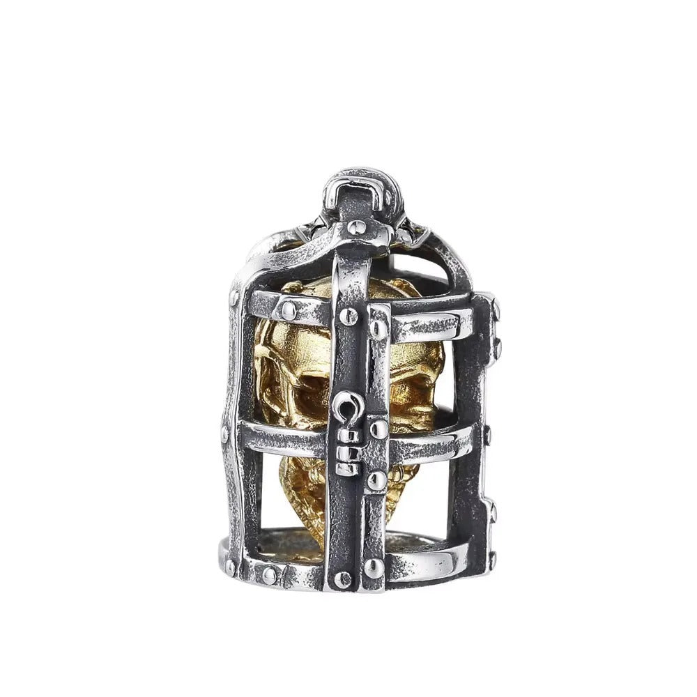 Vintage Skull Stainless Steel Pendant Necklace