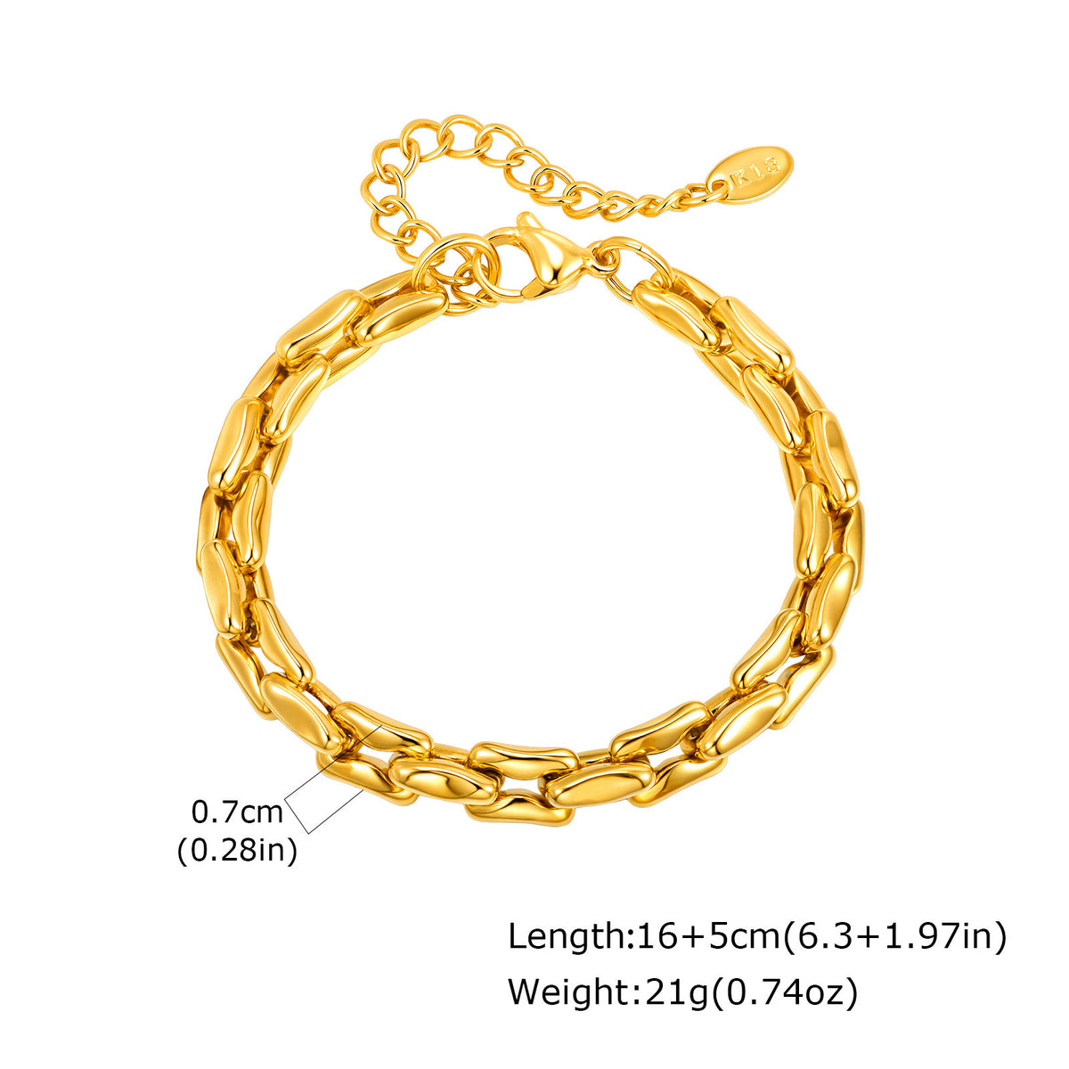 Hip-Hop Stainless Steel Bracelet Collection