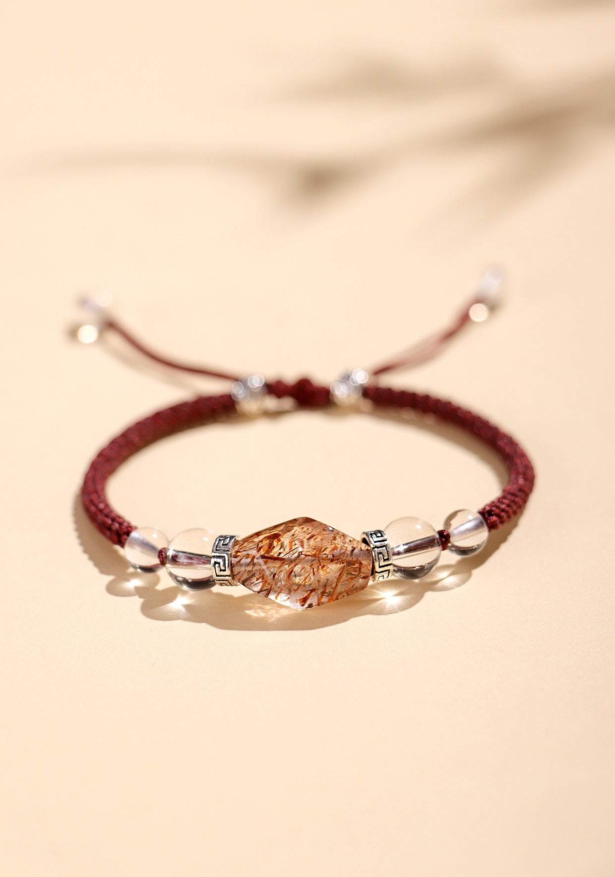 Planderful Fortune's Favor Bracelet – Elegant Hand-Woven Design with Crystals