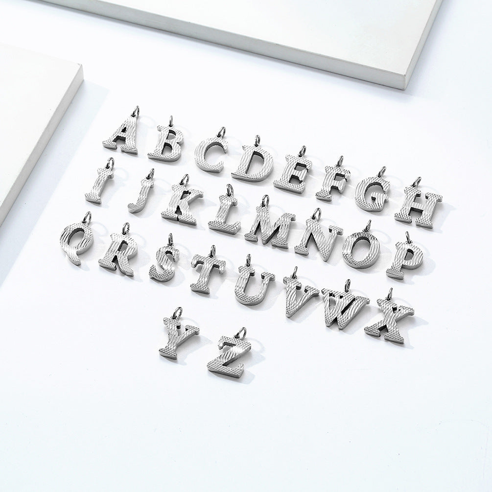 Planderful Everyday Genie Gold Plated Letter Surname Pendant For Couples Unisex Premium Magazine Style Jewelry