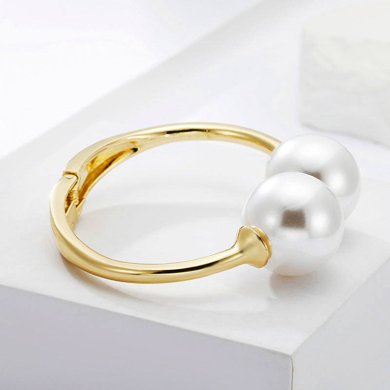European Style Pearl Statement Bracelet - Vienna Verve Collection
