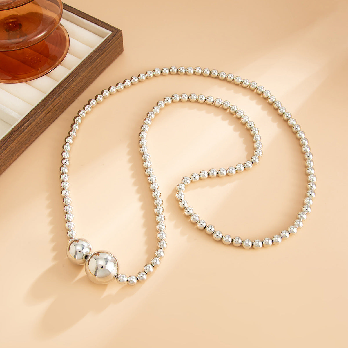 French Pearl-Style Long Bead Necklace Collection