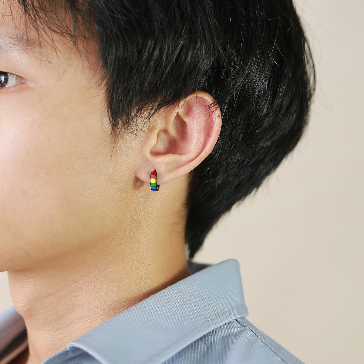 Single Earrings or Ear Cuffs — Black or Silver