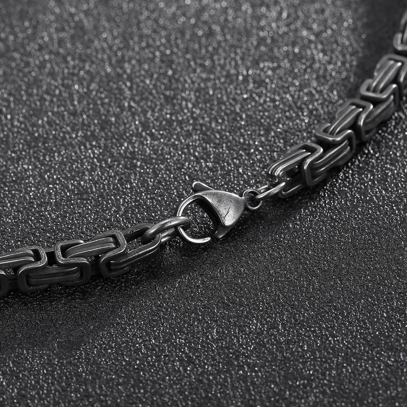 Stainless Steel Chain Clothing, Popular In Europe And The United States, Retro Boiled Necklace