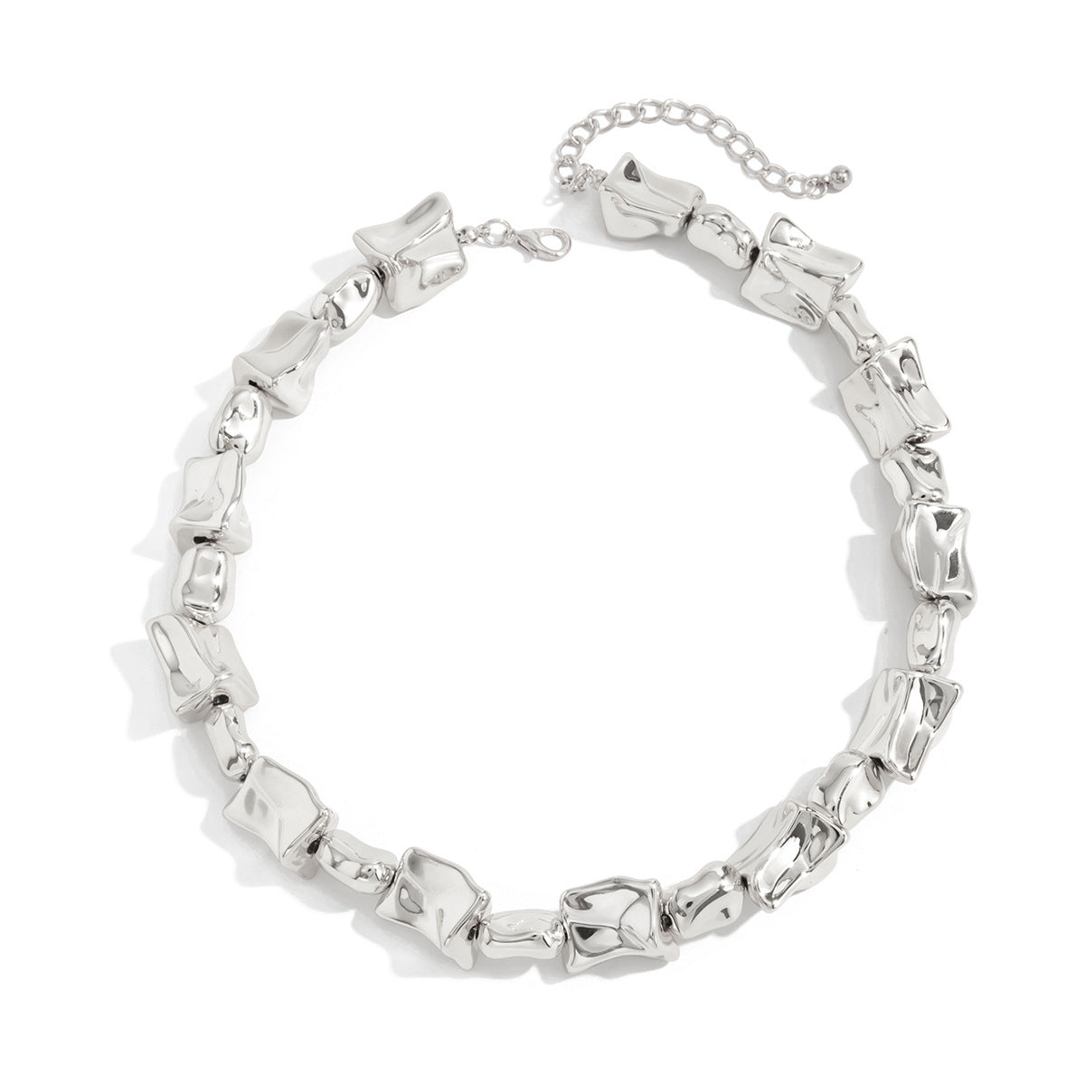 French Pleated Pearl-Style Necklace