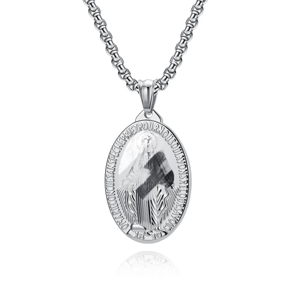 Punk Retro Stainless Steel Pendant Necklace