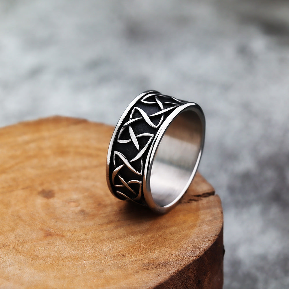 Amazon Personalized Viking Men's Stainless Steel Ring Jewelry
