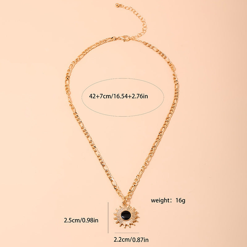 Elegant Sunflower Palace Style Necklace - Vienna Verve Collection