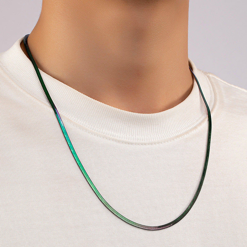 European Copper Blade Chain Men's Necklace - Vienna Verve Collection