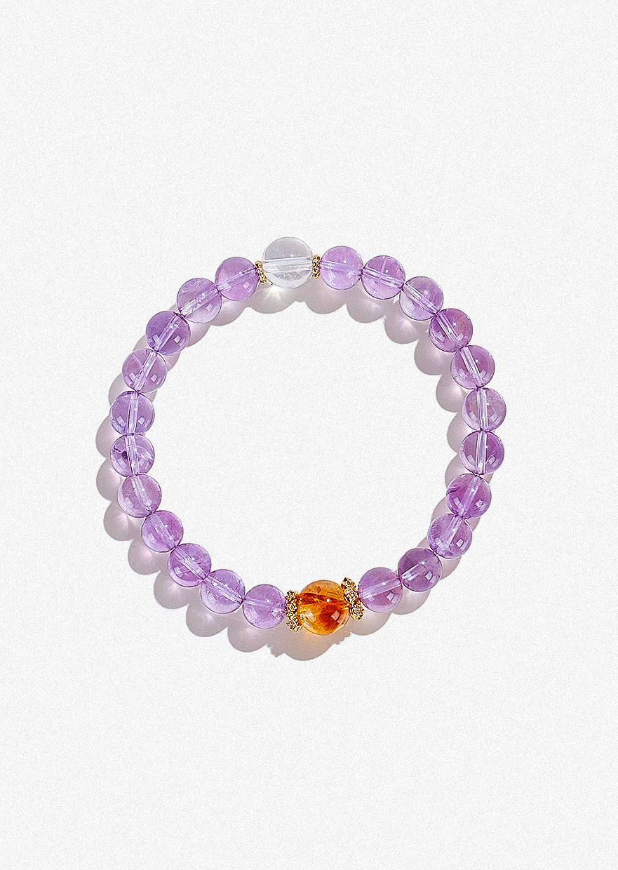 Planderful Fortune's Favor Bracelet – Elegant Amethyst Crystal Design