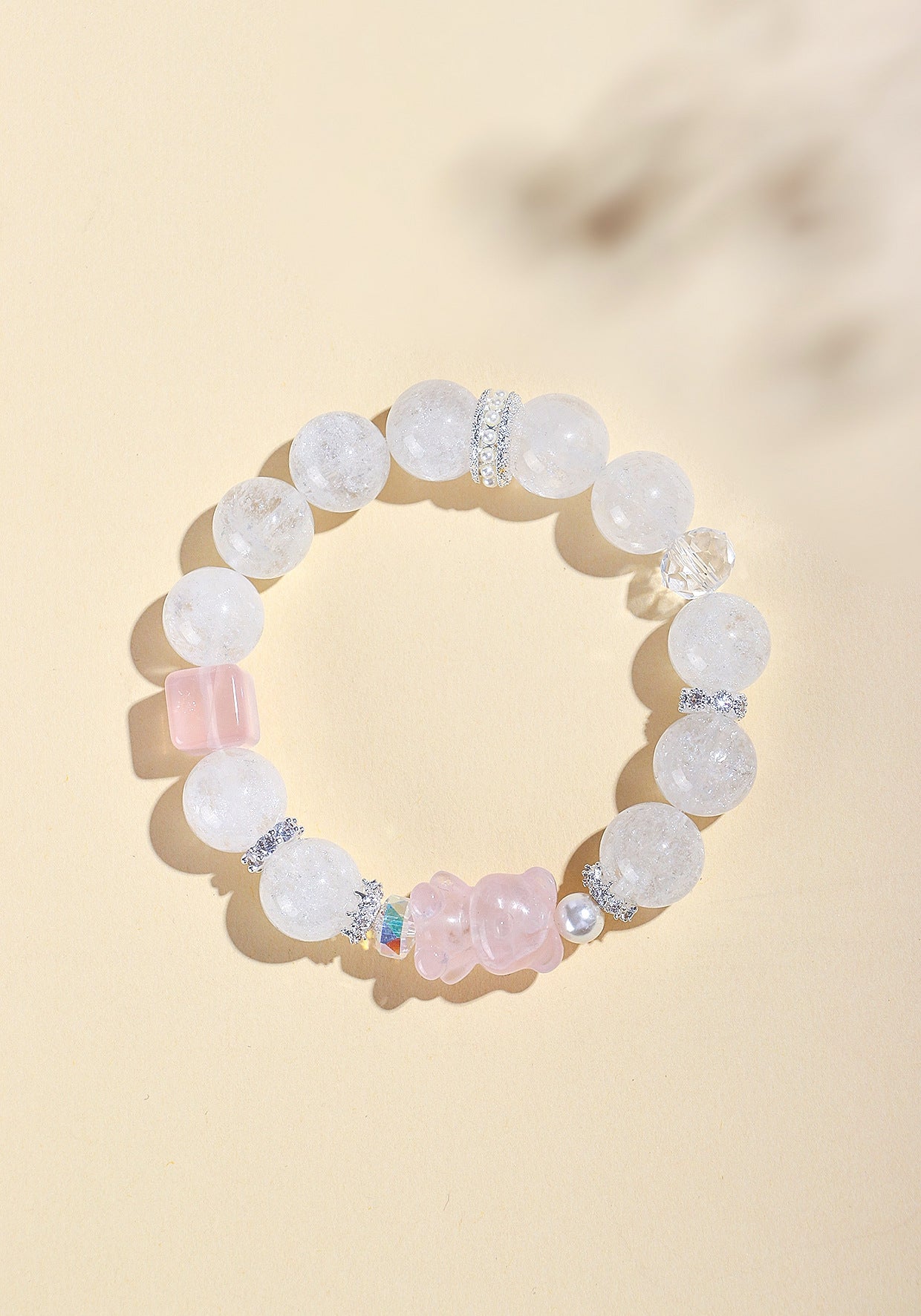 Planderful Fortune's Favor Bracelet – Elegant Pink Crystal Design