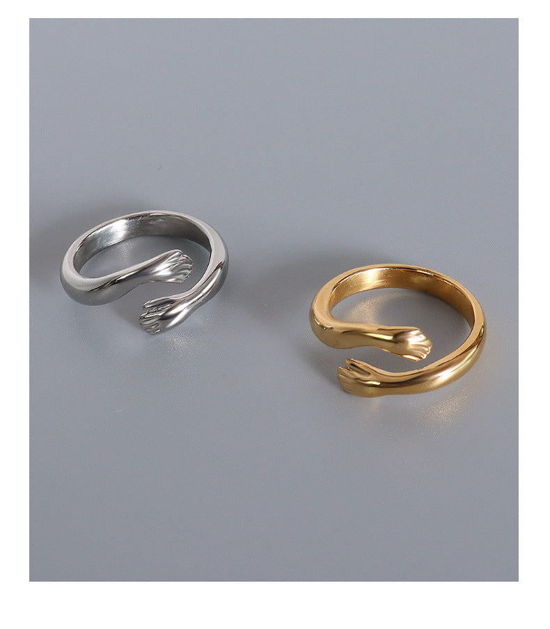 Titanium Steel Genie Index Finger Ring