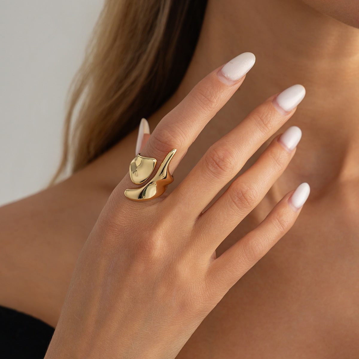Planderful Vienna Verve 3D Love Ring Open Geometric Statement For Fashion Forward Women