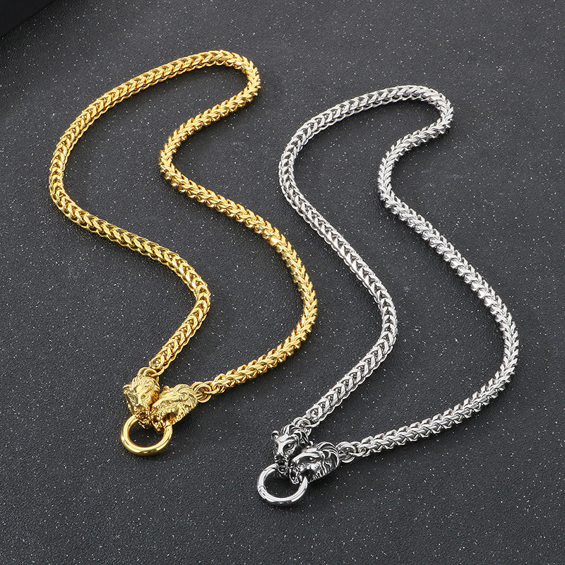 Planderful Collection Snake Necklace For Men Retro Punk