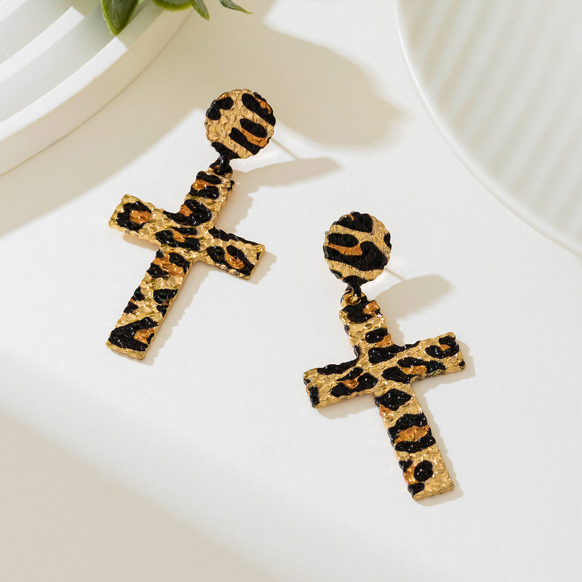 Planderful Vienna Verve Earrings – Trendy Metal Geometric Design