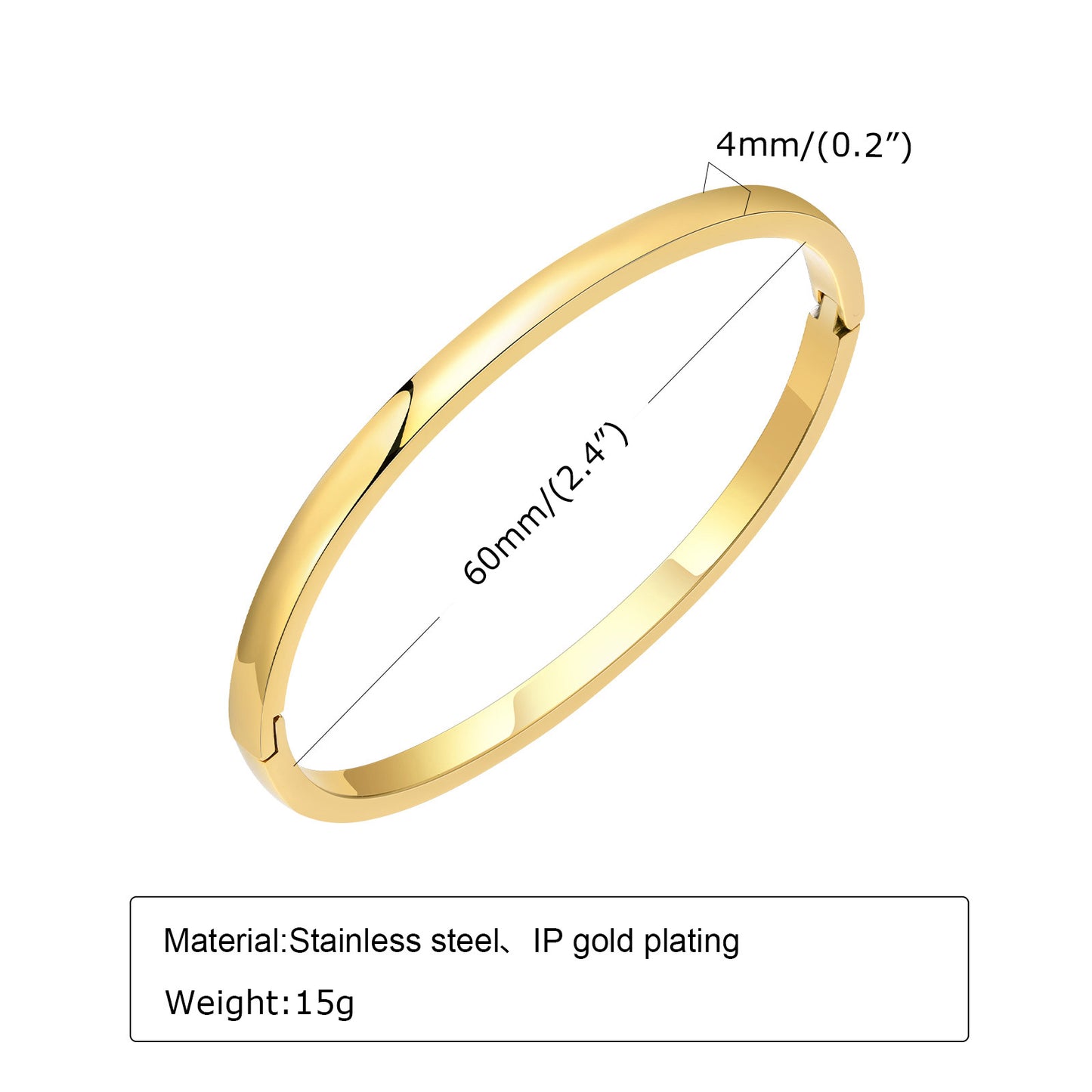 Stainless Steel Bare Body Open Bracelet Women's Jewelry Wholesale