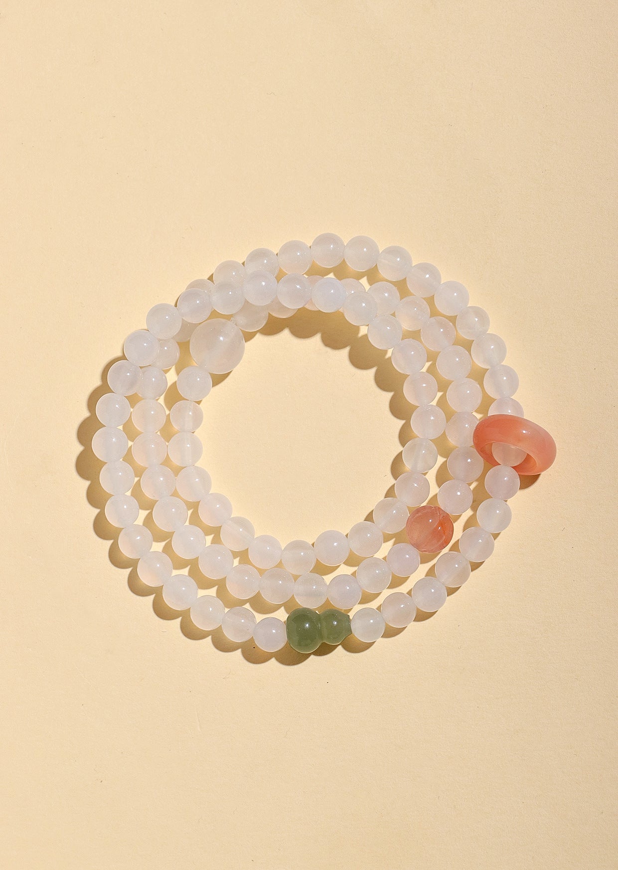 Planderful Fortune's Favor Double Circle Pink Crystal Love Bracelet – Fresh and Sweet Aesthetic