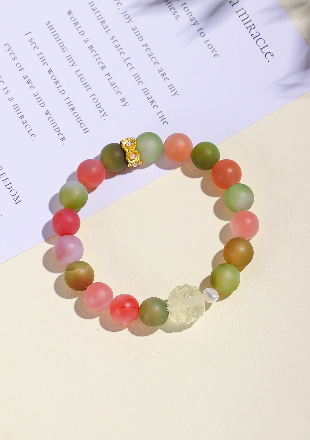 Planderful Fortune's Favor Bracelet – High-End Agate and Citrine Design