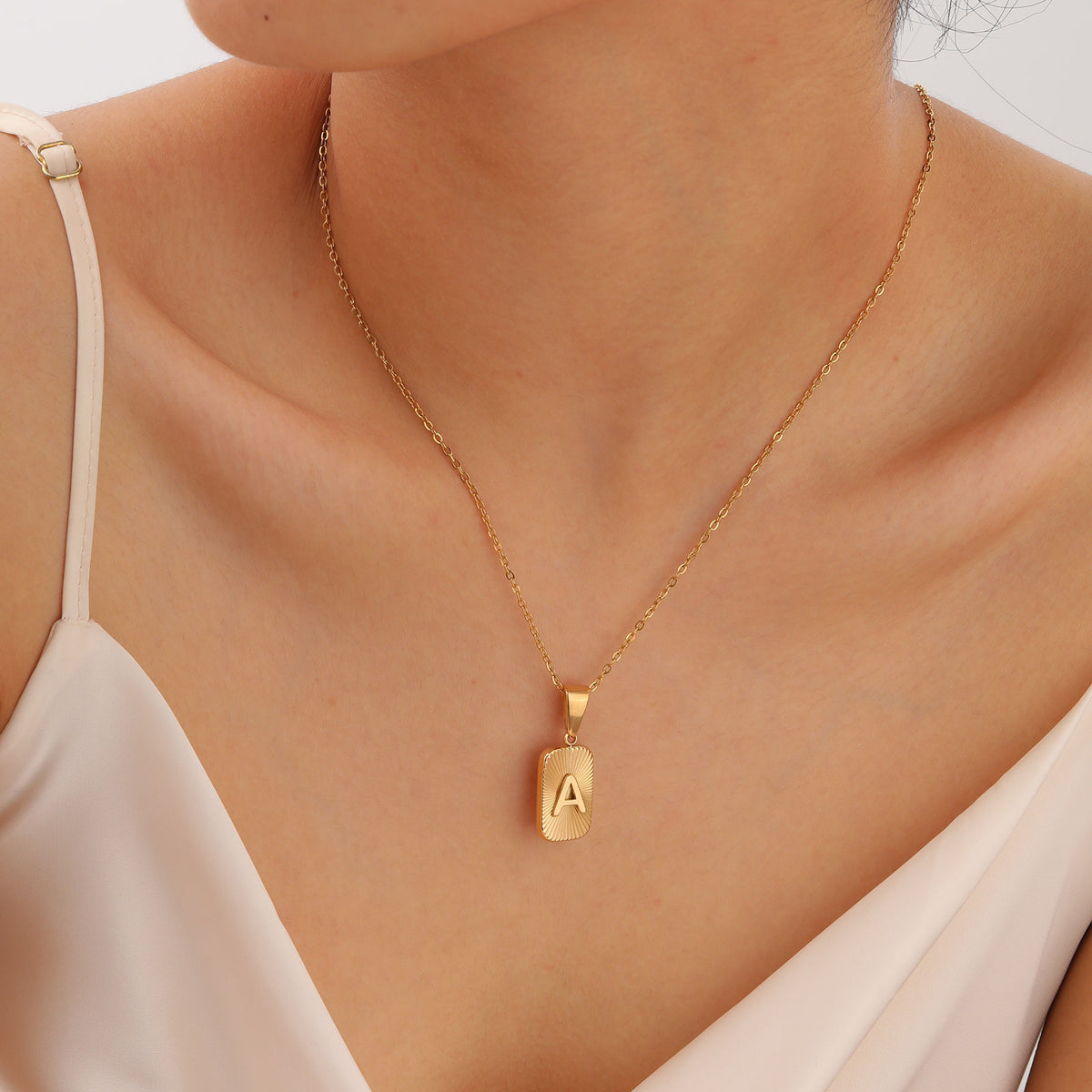 Flower Geometric Stainless Steel Necklace