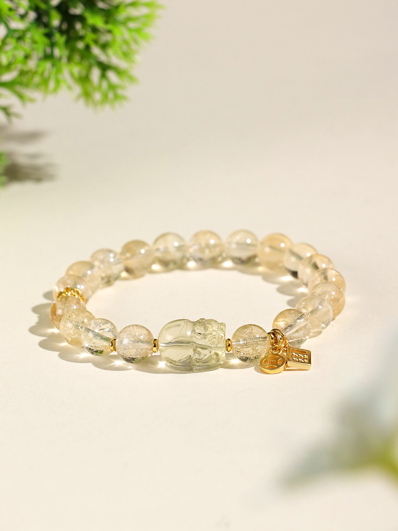Planderful Fortune's Favor Bracelet – Elegant Citrine Pixiu Design