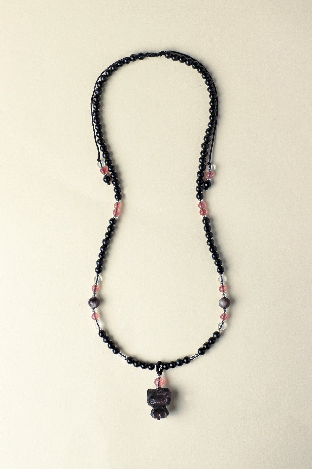 Aquamarine Obsidian Pendant Necklace