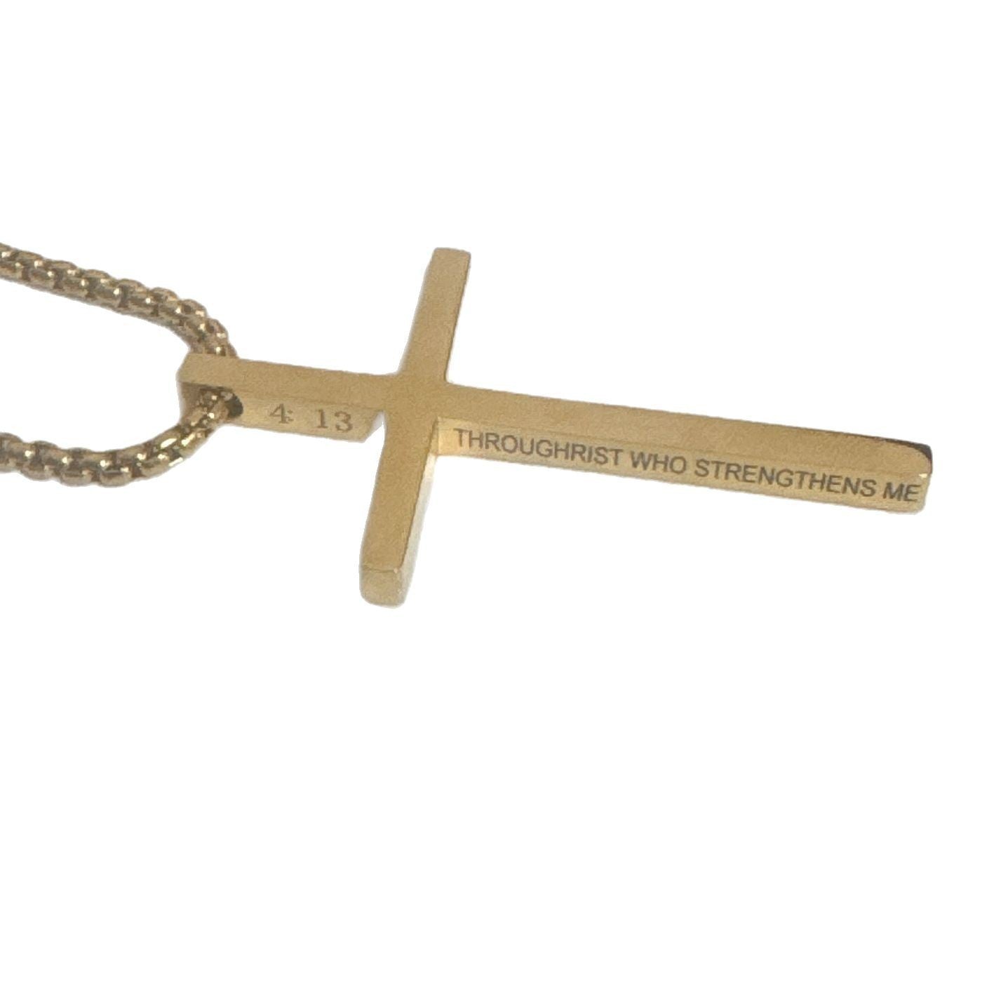 Planderful Titanium Steel Men Cross Necklace Hip Hop