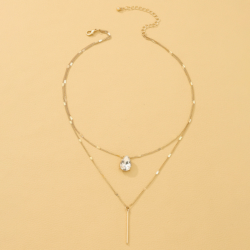 Exquisite Vienna Verve Double-Layer Necklace - Premium Metal Design